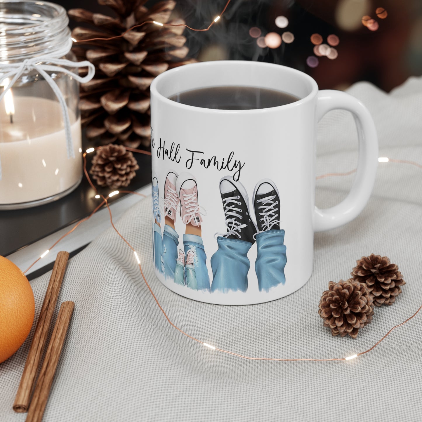 Family Legs Ceramic Mug 11oz
