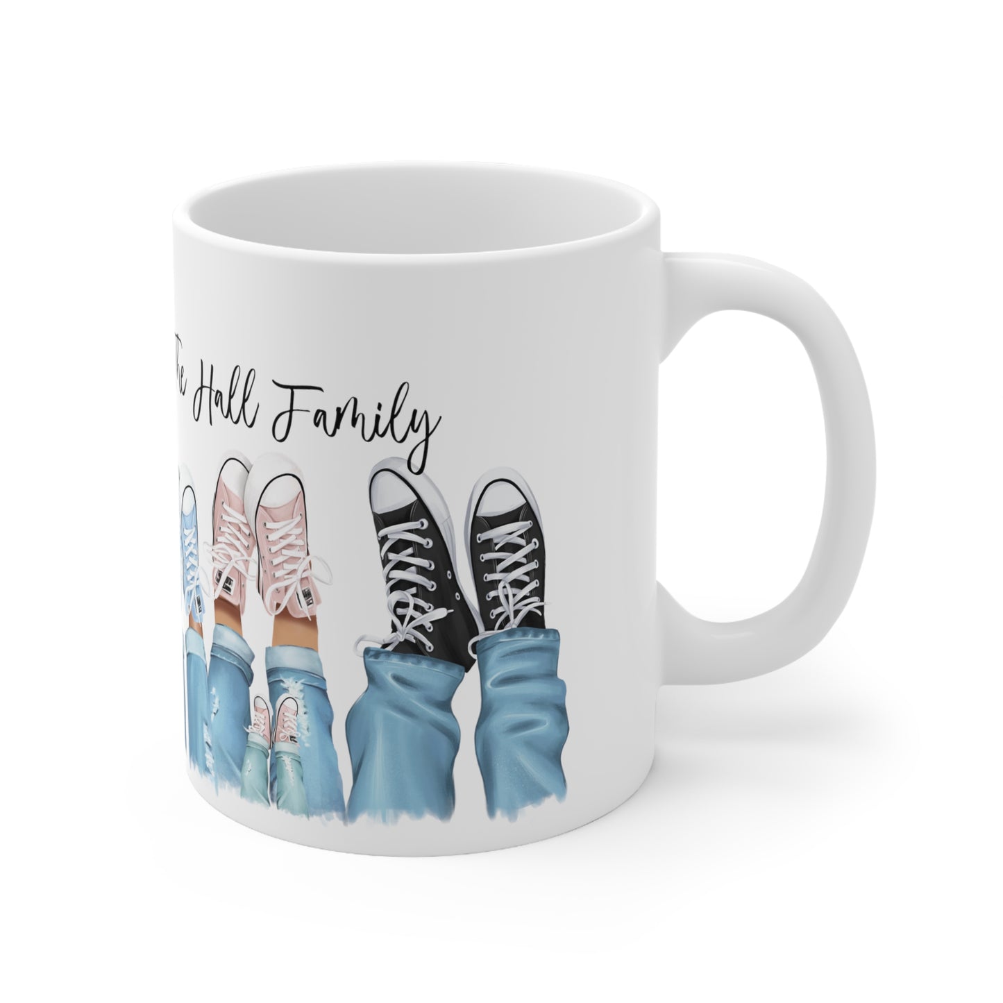 Family Legs Ceramic Mug 11oz